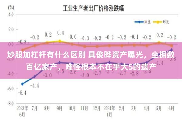 炒股加杠杆有什么区别 具俊晔资产曝光，坐拥数百亿家产，难怪根本不在乎大S的遗产