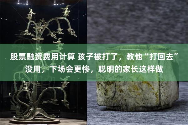 股票融资费用计算 孩子被打了，教他“打回去”没用，下场会更惨，聪明的家长这样做