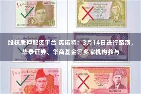 股权质押配资平台 英诺特：3月14日进行路演，华泰证券、华商基金等多家机构参与