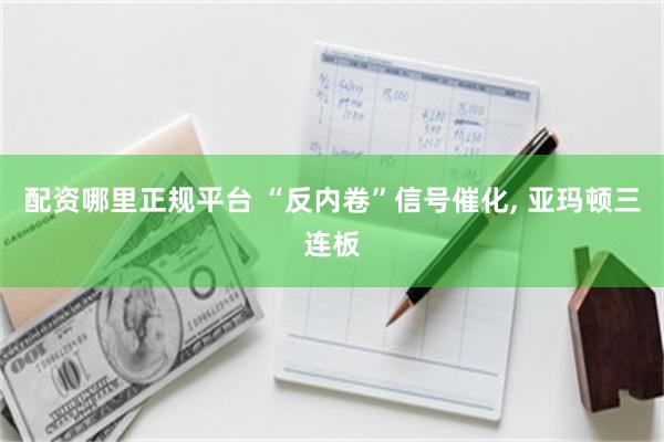 配资哪里正规平台 “反内卷”信号催化, 亚玛顿三连板